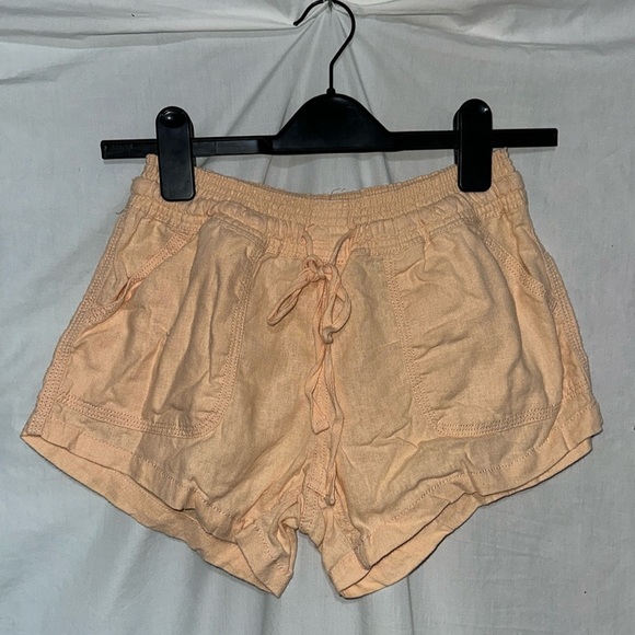 peachy orange Altar'd State linen blend shorts size small - Picture 1 of 4
